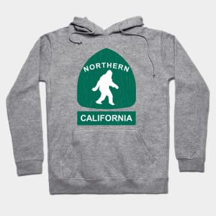 Northern California Bigfoot Sign (vintage look) Hoodie